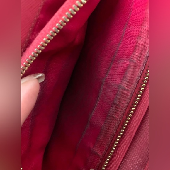 Sold🎀🎀PRADA Peonia Pink Saffiano Metal Wallet on Chain - Picture 16 of 16